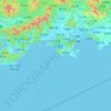 Topografisk kort 海丰县, højde, terræn