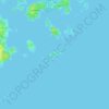 Topografisk kort Småland, højde, terræn