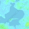 Topografisk kort Stadil Fjord, højde, terræn