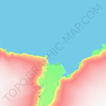 Topografisk kort Maro de Kunlaboro, højde, terræn