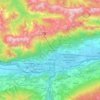 Topografisk kort Innsbruck, højde, terræn