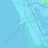Topografisk kort Viareggio, højde, terræn