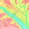 Topografisk kort Niamey, højde, terræn