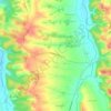 Topografisk kort Laas, højde, terræn