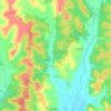 Topografisk kort Capriglio, højde, terræn