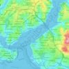 Topografisk kort Üsküdar, højde, terræn