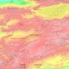 Topografisk kort Нарын облусу, højde, terræn