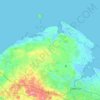 Topografisk kort Nordfyns Kommune, højde, terræn