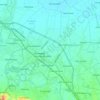 Topografisk kort Karawang Timur, højde, terræn