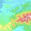 Topografisk kort Kecamatan Basidondo, højde, terræn