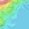 Topografisk kort Monte Carlo, højde, terræn