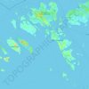 Topografisk kort Batam, højde, terræn