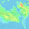 Topografisk kort Guldborgsund Kommune, højde, terræn