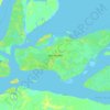 Topografisk kort Ilha Caviana, højde, terræn