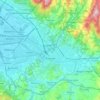 Topografisk kort Firenze, højde, terræn