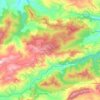 Topografisk kort Aïn Zana, højde, terræn