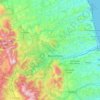 Topografisk kort Ascoli Piceno, højde, terræn