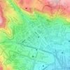 Topografisk kort Ciudad del Cusco, højde, terræn