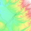 Topografisk kort Nasca, højde, terræn