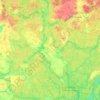 Topografisk kort gmina Drawno, højde, terræn