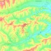 Topografisk kort Filottrano, højde, terræn