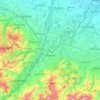 Topografisk kort Sassuolo, højde, terræn