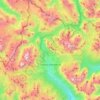 Topografisk kort Cortina d'Ampezzo, højde, terræn