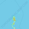 Topografisk kort Kepulauan Talaud, højde, terræn