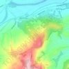 Topografisk kort Verduno, højde, terræn