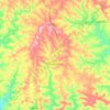 Topografisk kort Cunha Porã, højde, terræn