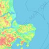 Topografisk kort Norddjurs Kommune, højde, terræn