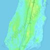 Topografisk kort Nouadhibou, højde, terræn