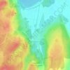 Topografisk kort Hovdala Slot, højde, terræn